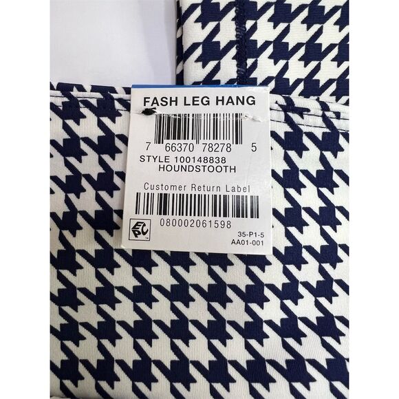 INC Women's Houndstooth High-Waist Leggings Black Size XL - Picture 4 of 6